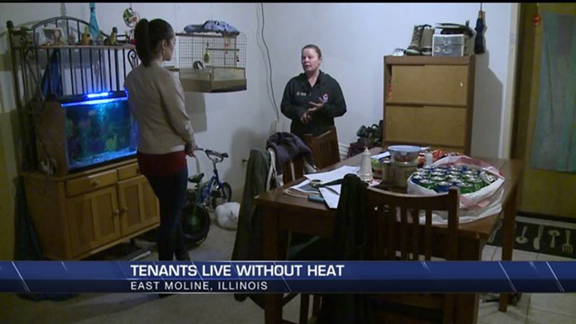 Tenants live without heat