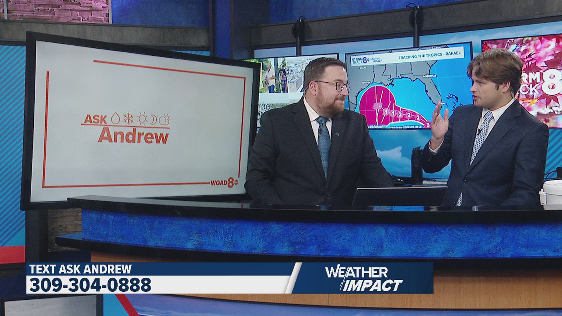 Storm Track 8 Meteorologist Andrew Stutzke is taking Ask Andrew Live every Wednesday from 9-9:30 a.m. Send your questions now at 309-304-0888.