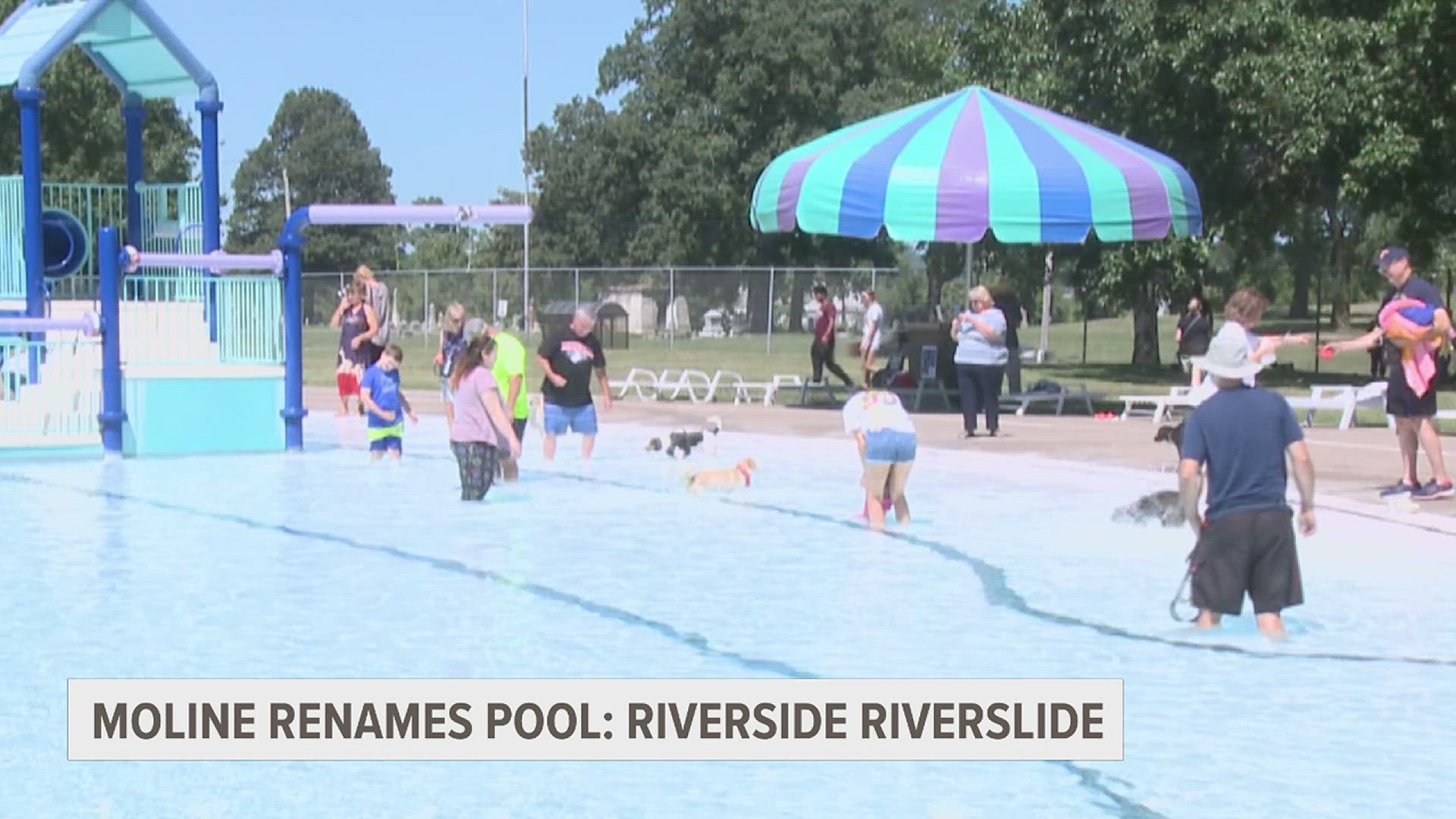 The renovation of the aquatic center area will include new water slides, a lazy river and a splash pad.