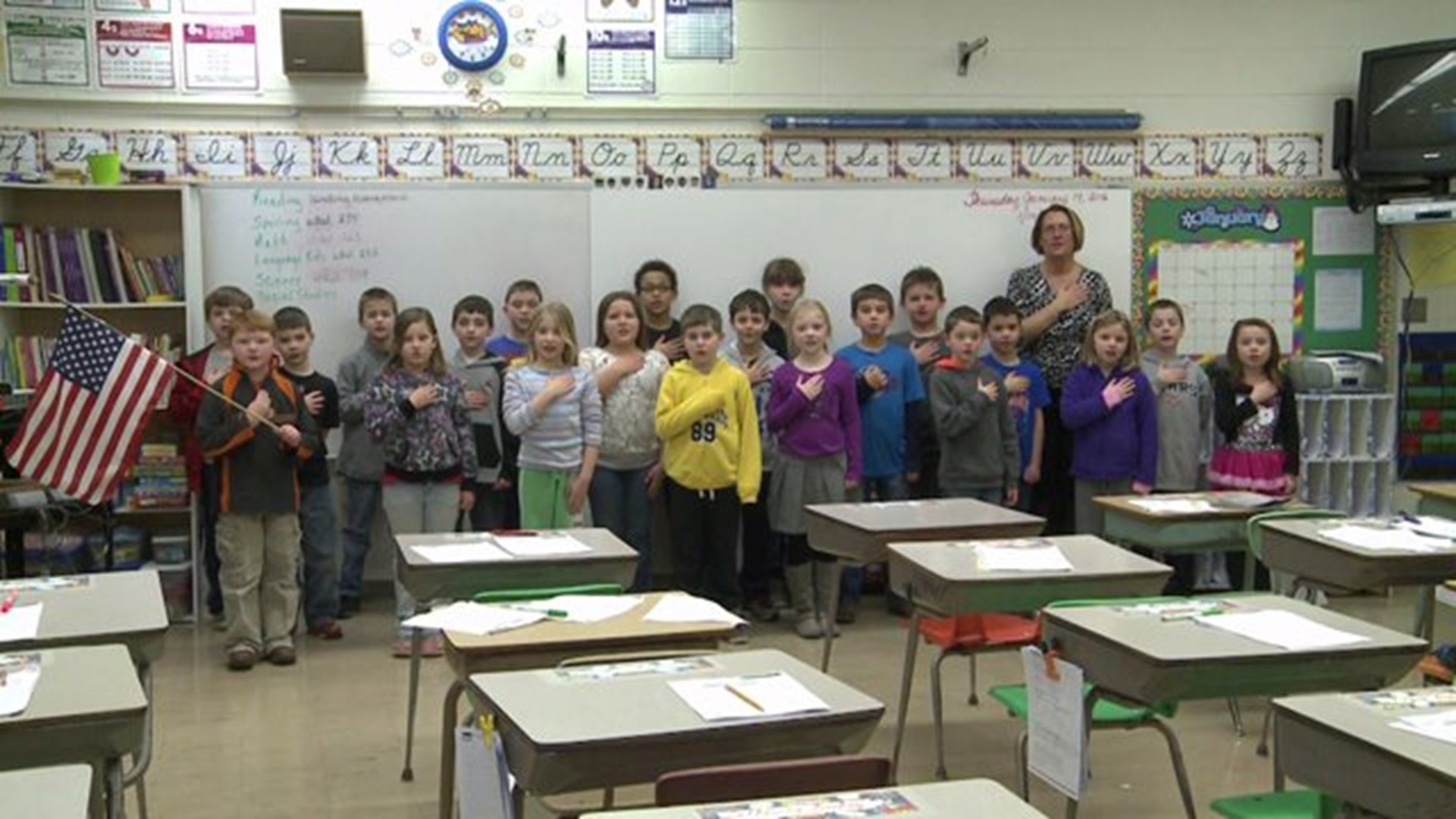 The Pledge from Mrs. Johnson`s class at Cambridge Elementary