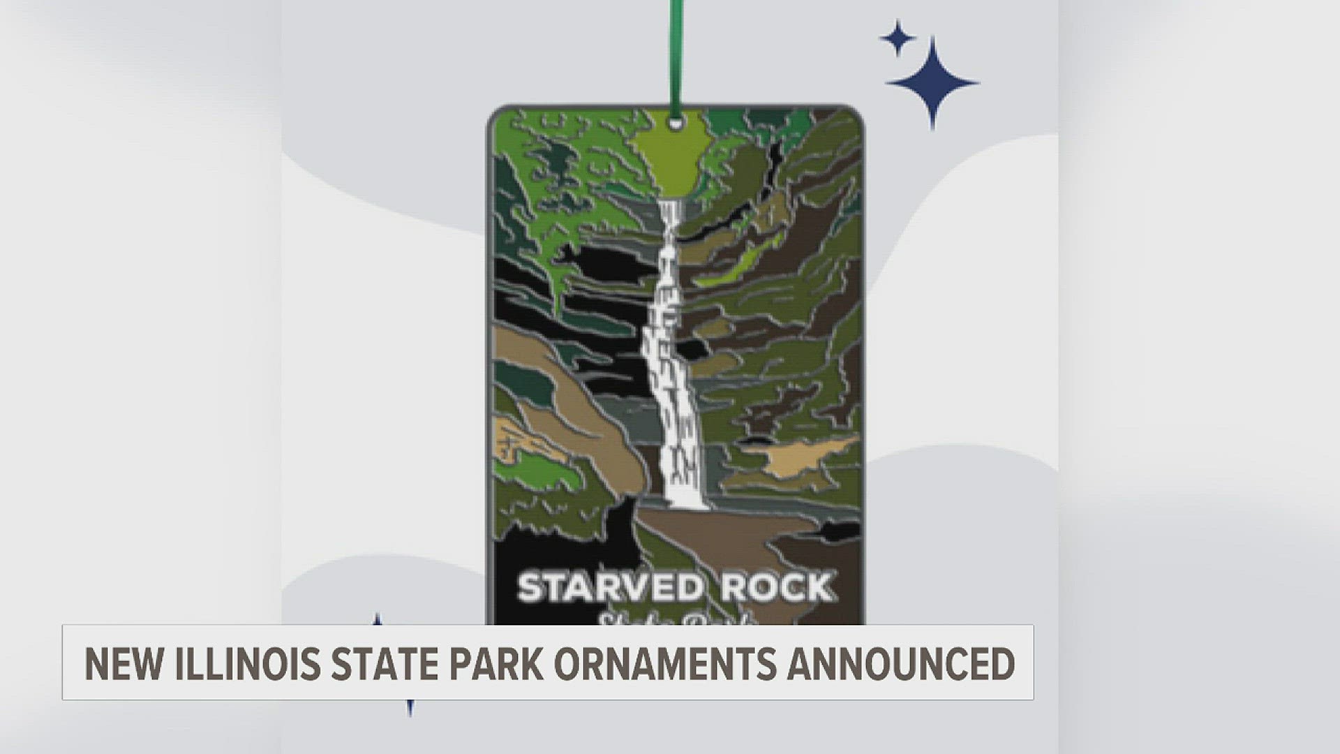 The first in the series depicts Starved Rock State Park.
