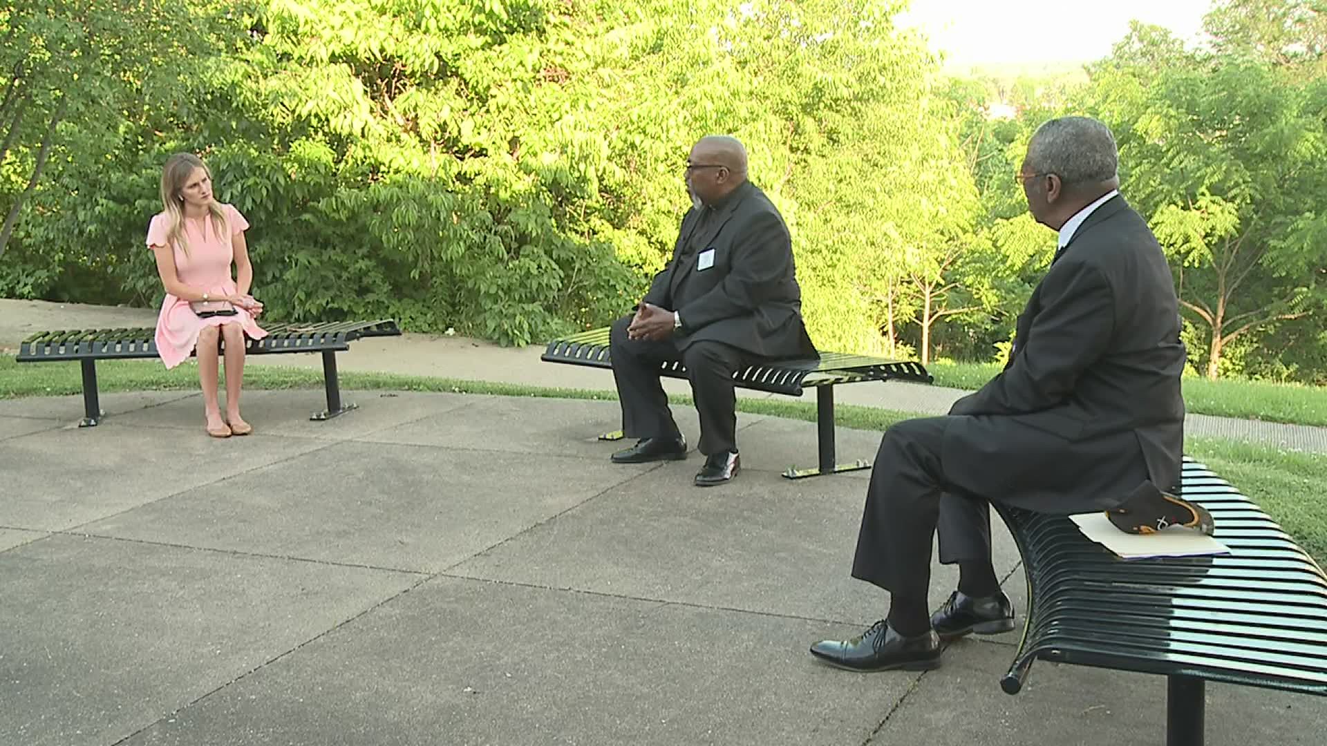 News 8's Elizabeth Wadas listens as Reverend Dr. Melvin Grimes and Reverend P. Wonder Harris explain how George Floyd's death affected them.