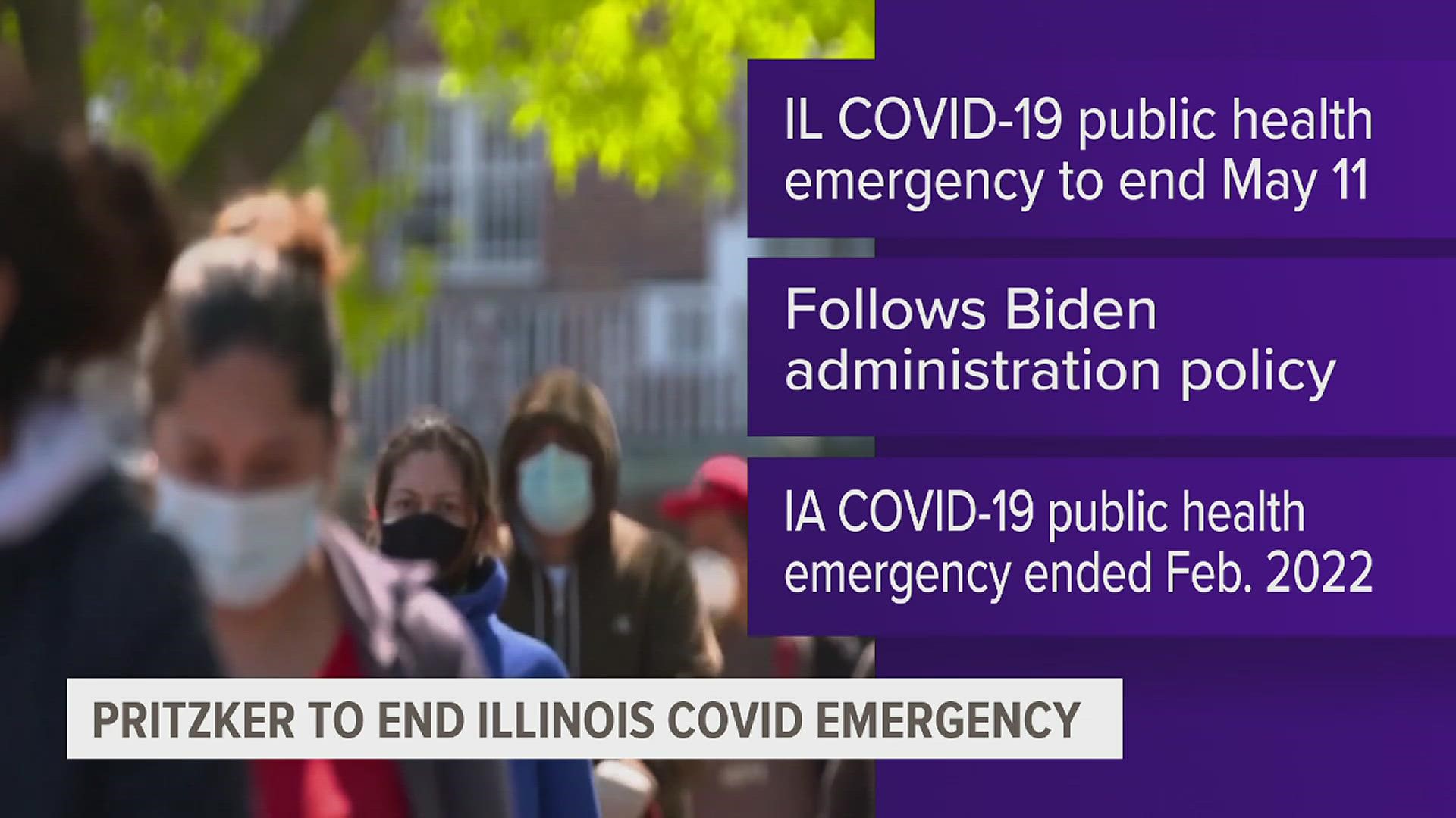 The state is aligning with President Biden's decision to end public health emergencies but still reminds the public that the COVID-19 virus is still a threat.