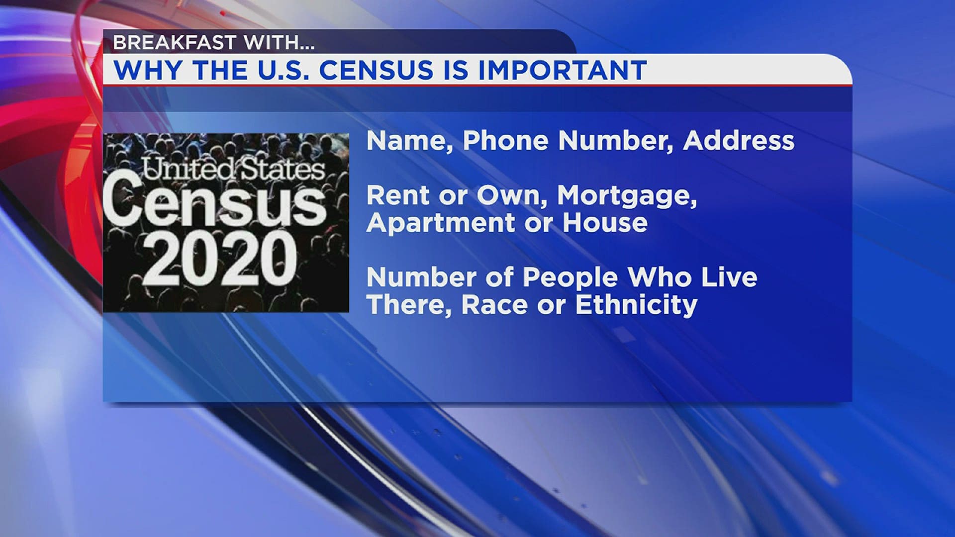 News 8's Jonathan Ketz explains why it's so important to be counted in the U.S. Census