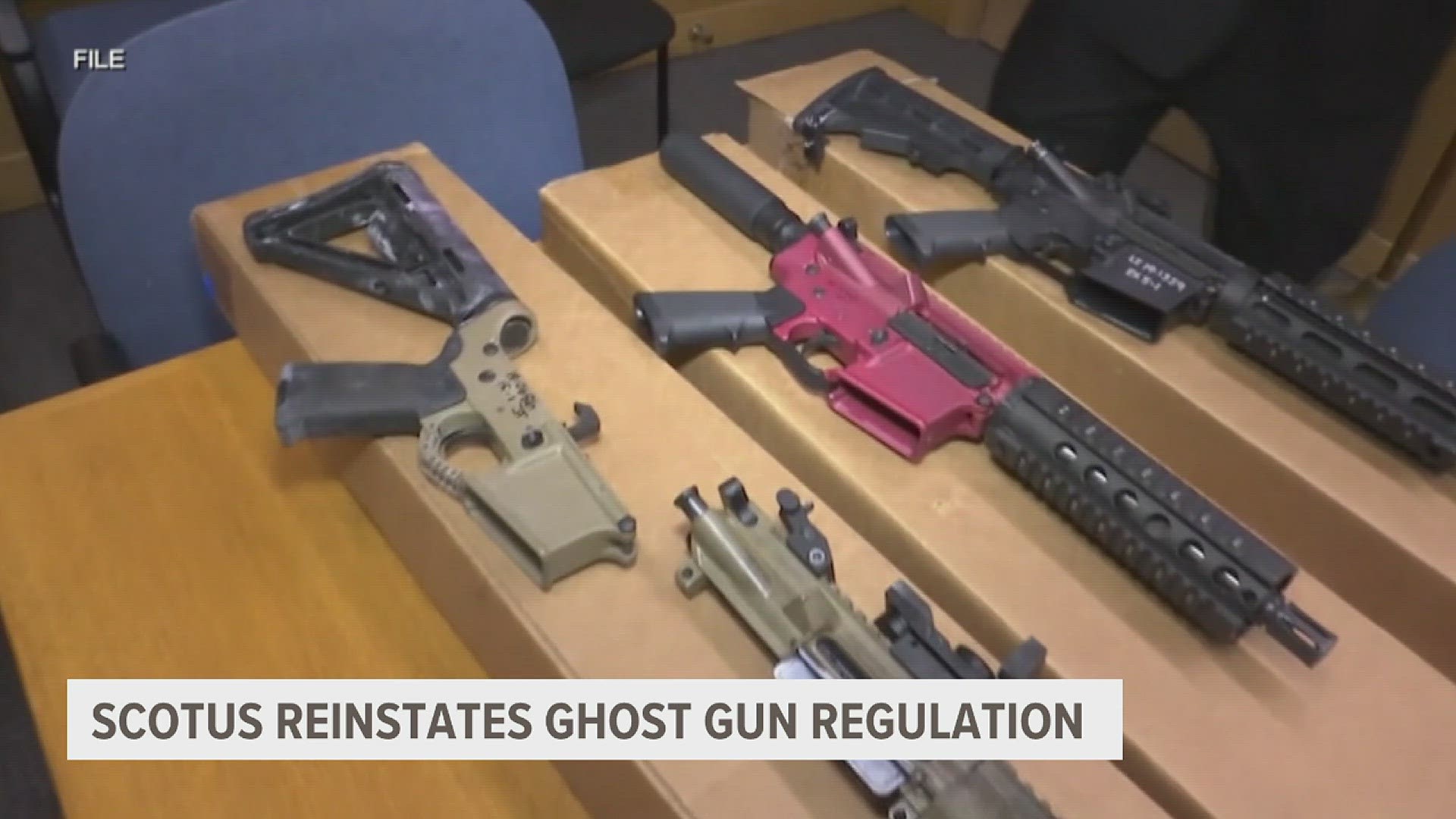 In a 5-4 decision the Supreme Court is reinstating ghost gun regulations. Ghost guns refer to handmade kits that can be purchased online.