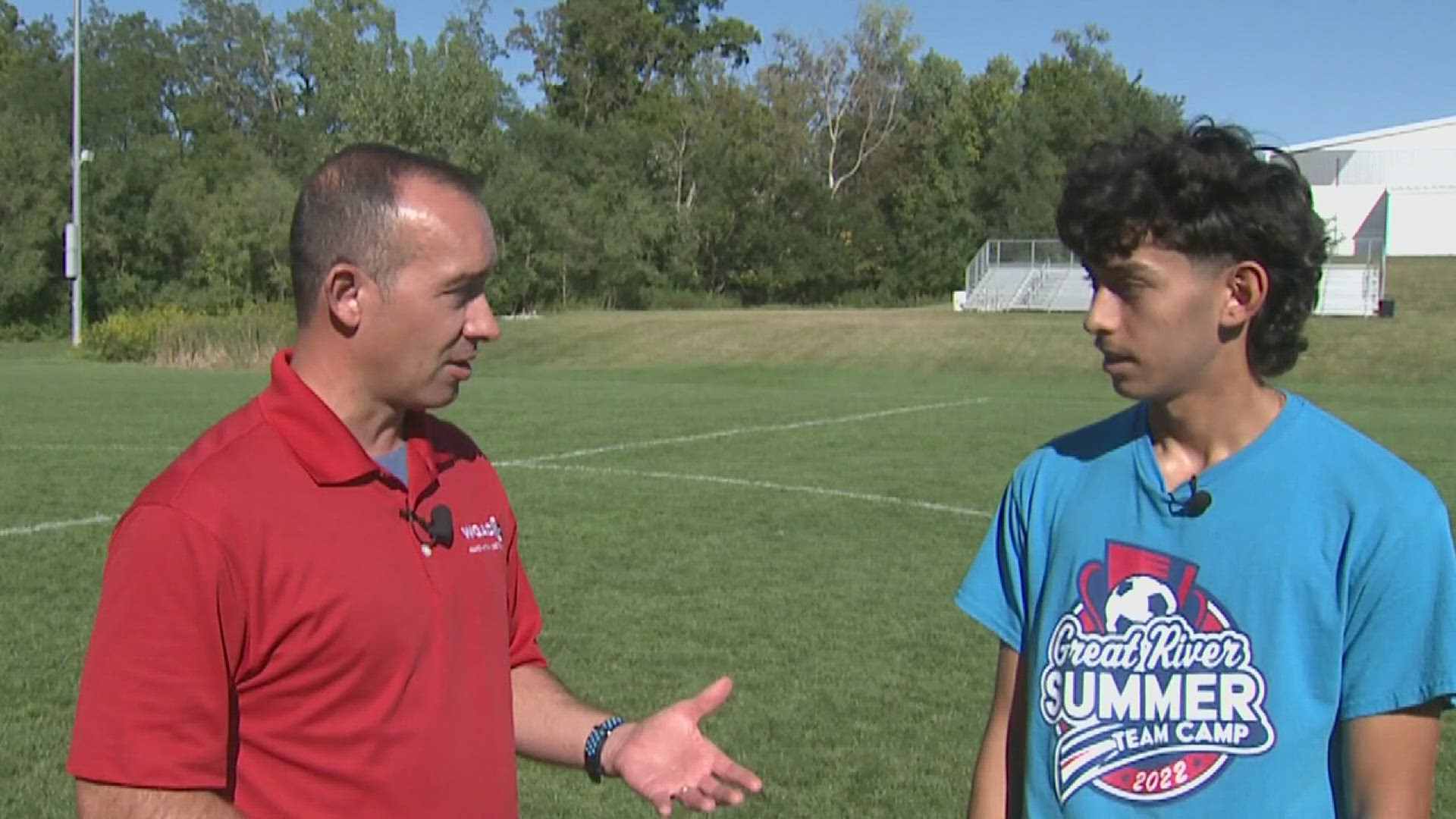 The Maroon soccer star had two goals and an assist against Geneseo.