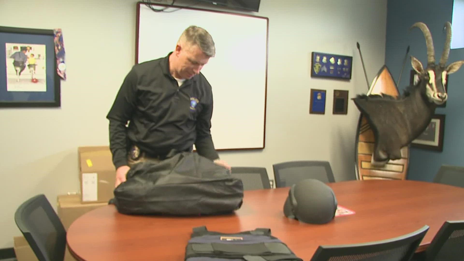 DeWitt police are one of 19 departments across Iowa to donate equipment to the frontlines