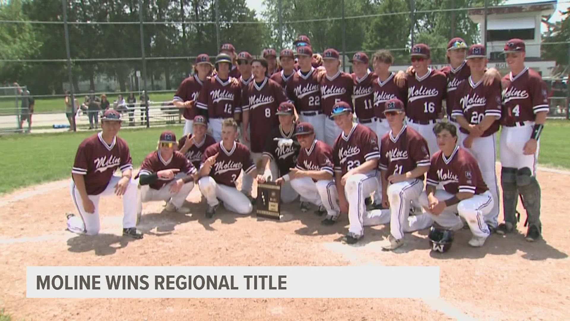 Moline railed 9-1 before making their comeback to beat Plainfield Central 10-9. Maroons walk it off in the 7th.