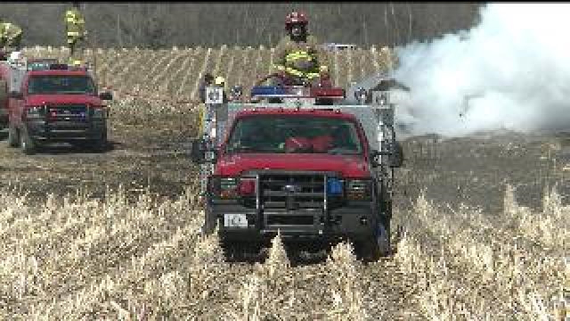 Crews put out two Iowa fires caused by burning brush