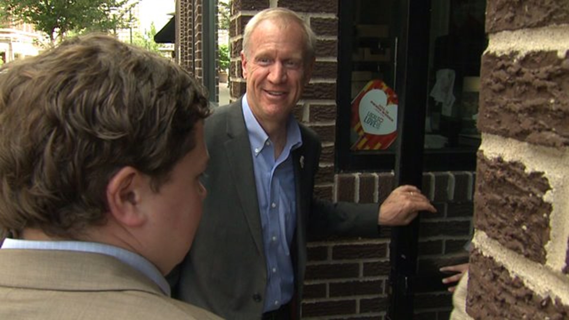 Governor Rauner talks about the stop gap budget in the QC