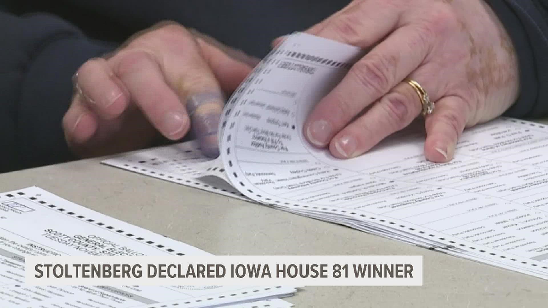 The Iowa House District 81 race has taken another twist, after the latest ballot recount determined that Republican Luana Stoltenberg is the winner.