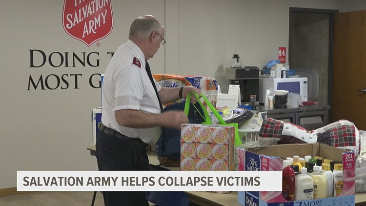 Salvation Army going the extra mile to help residents of collapsed Davenport apartment