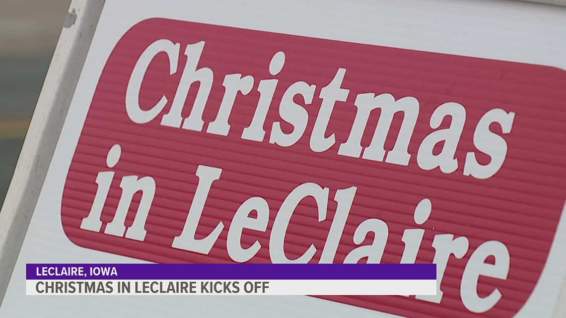 Christmas in Leclaire kicking off with tree lighting