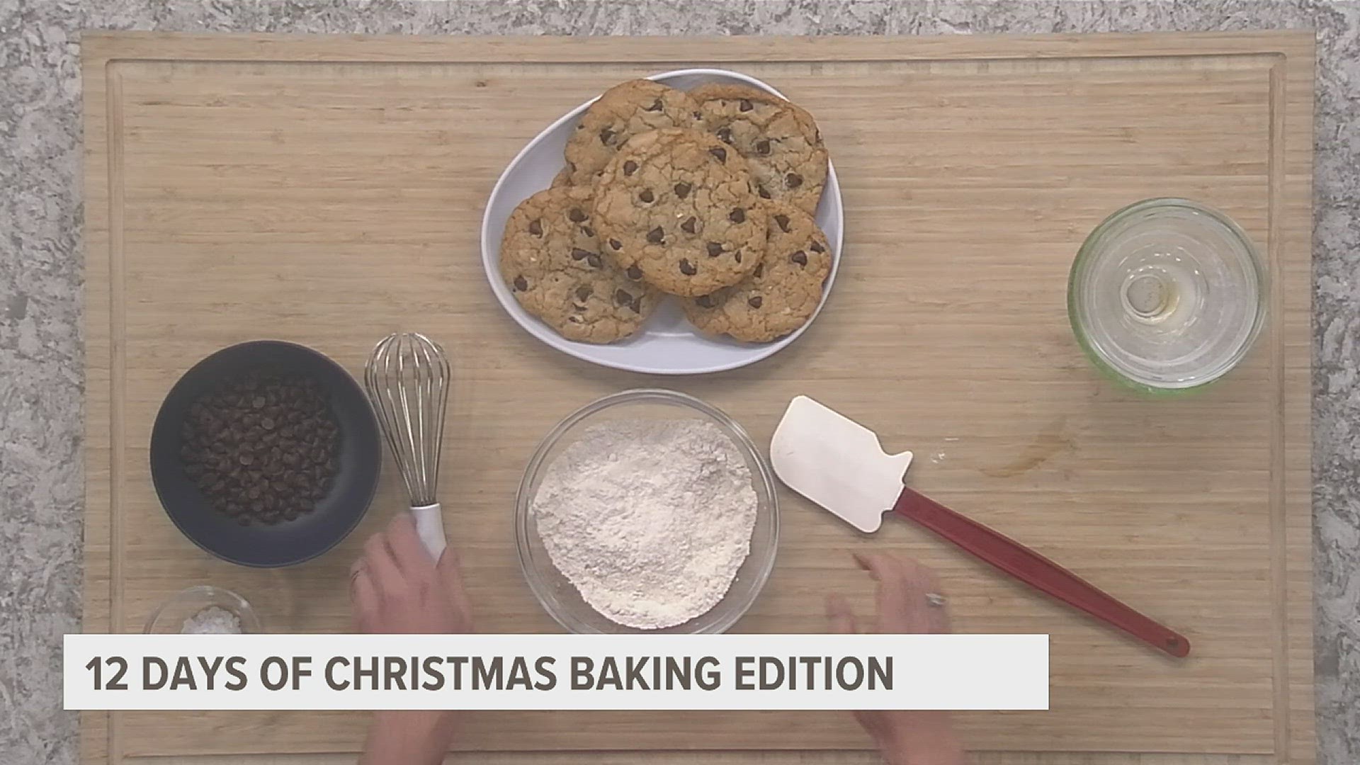 News 8 is halfway through their 12 Days of Christmas baking, and David Bohlman is showing us a plant-based twist to a classic cookie.