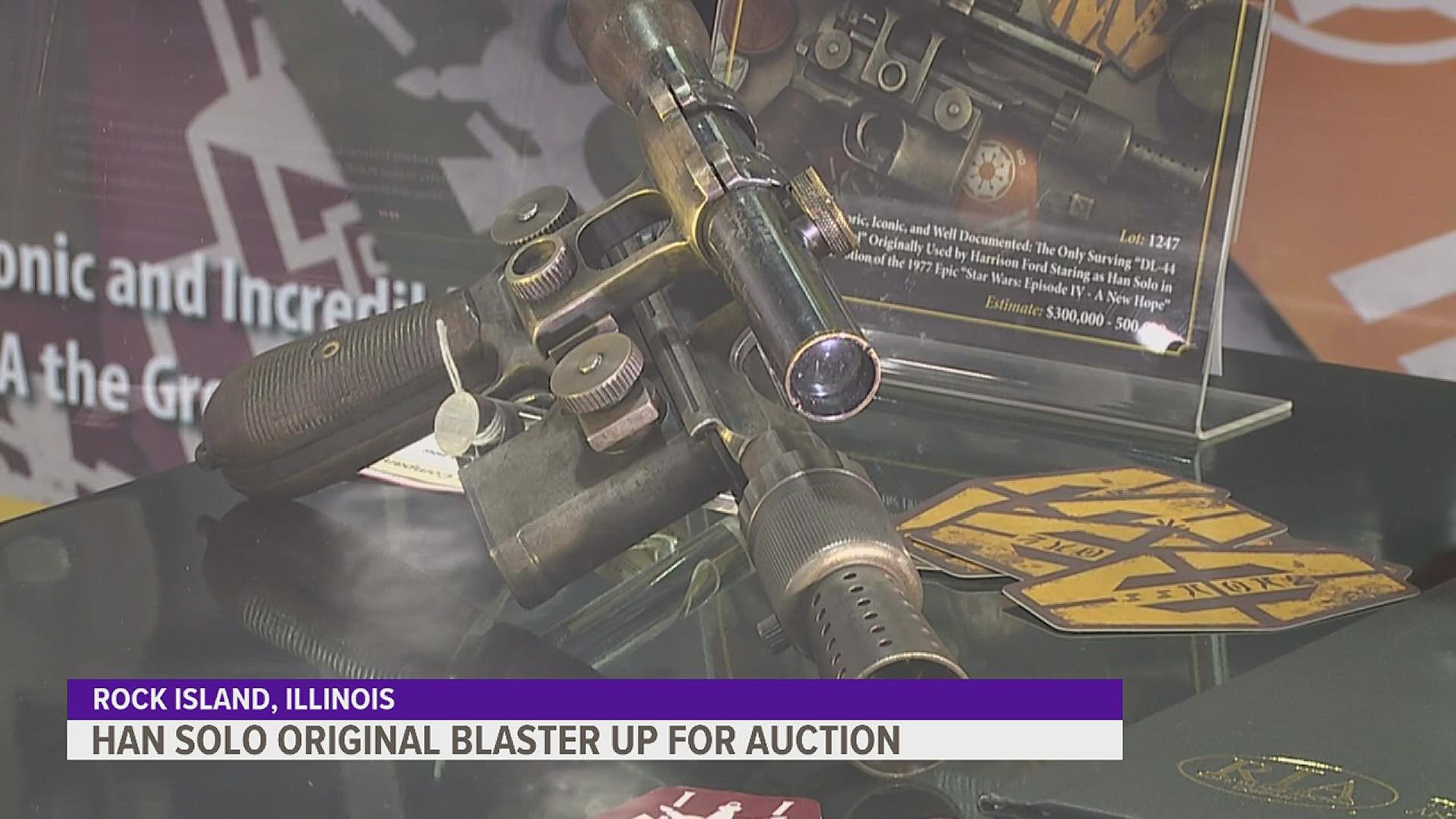 A pair of iconic movie prop guns are up for sale at the Rock Island Auction Company this weekend, including arguably the most iconic pistol in film history.