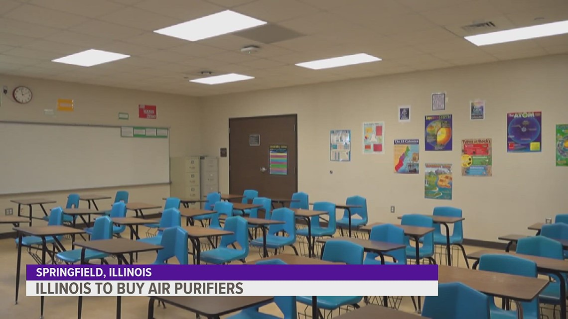 Hundreds of Illinois classrooms getting new air purifiers to help fight