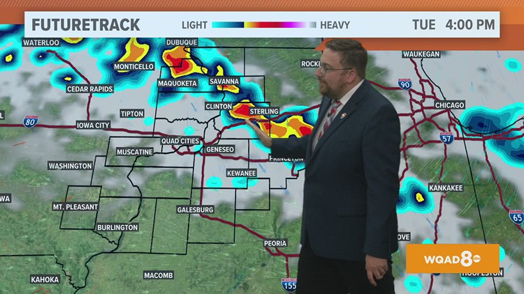 Scattered showers and storms likely Tuesday afternoon
