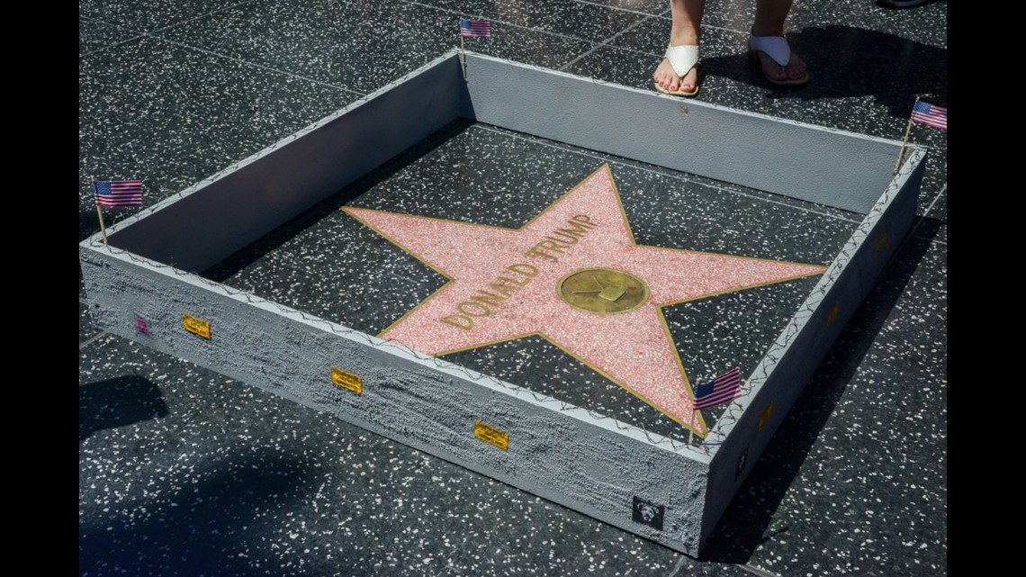 Donald Trump’s Walk Of Fame Star Vandalized With A Sledgehammer 