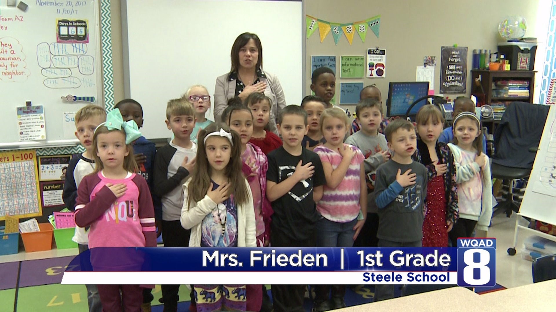 Pledge from Mrs. Frieden`s 1st grade class