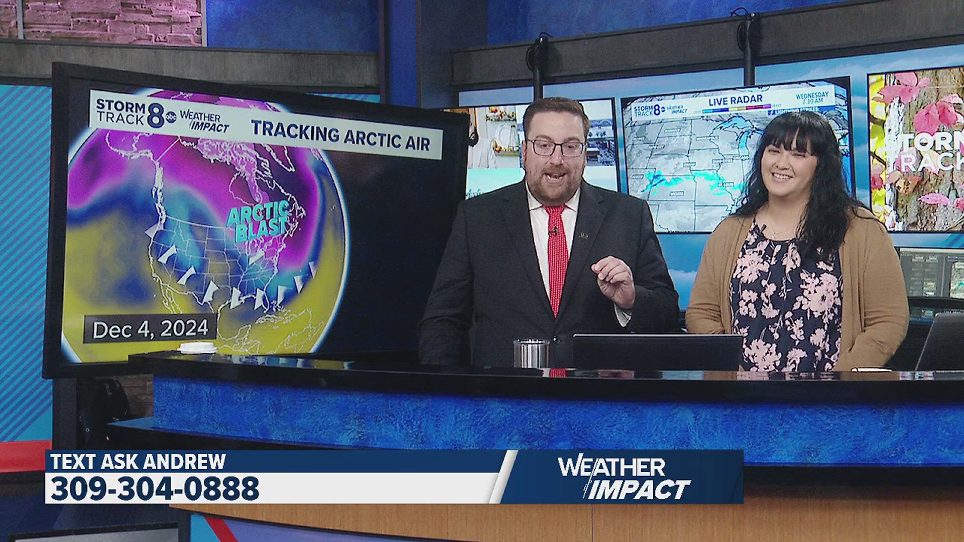 The Storm Track 8 team of meteorologists is taking Ask Andrew Live every Wednesday from 9-9:30 a.m. Send in your questions now at 309-304-0888.