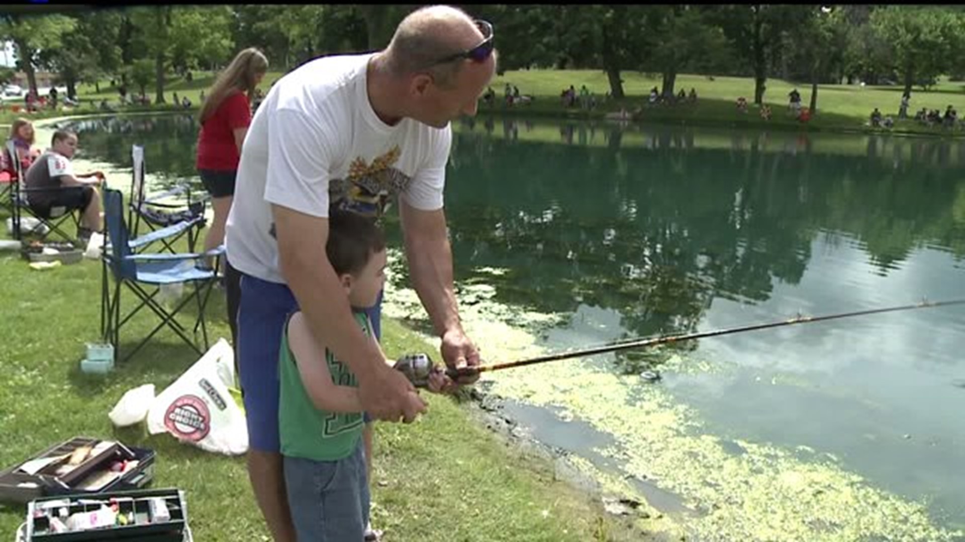 Kids were after ‘Billy Bad Bass’ at Moline fishing rodeo