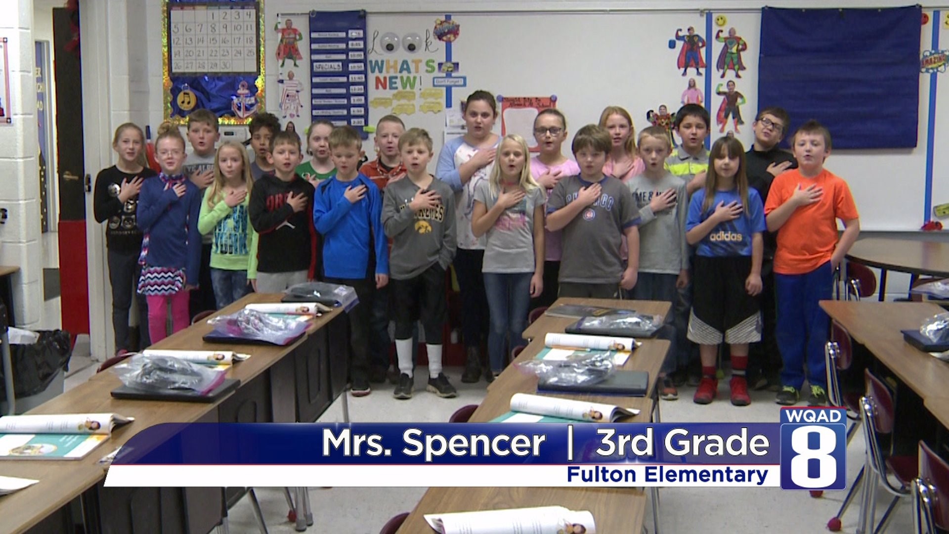 The Pledge from Mrs. Spencer’s class at Fulton Elementary School
