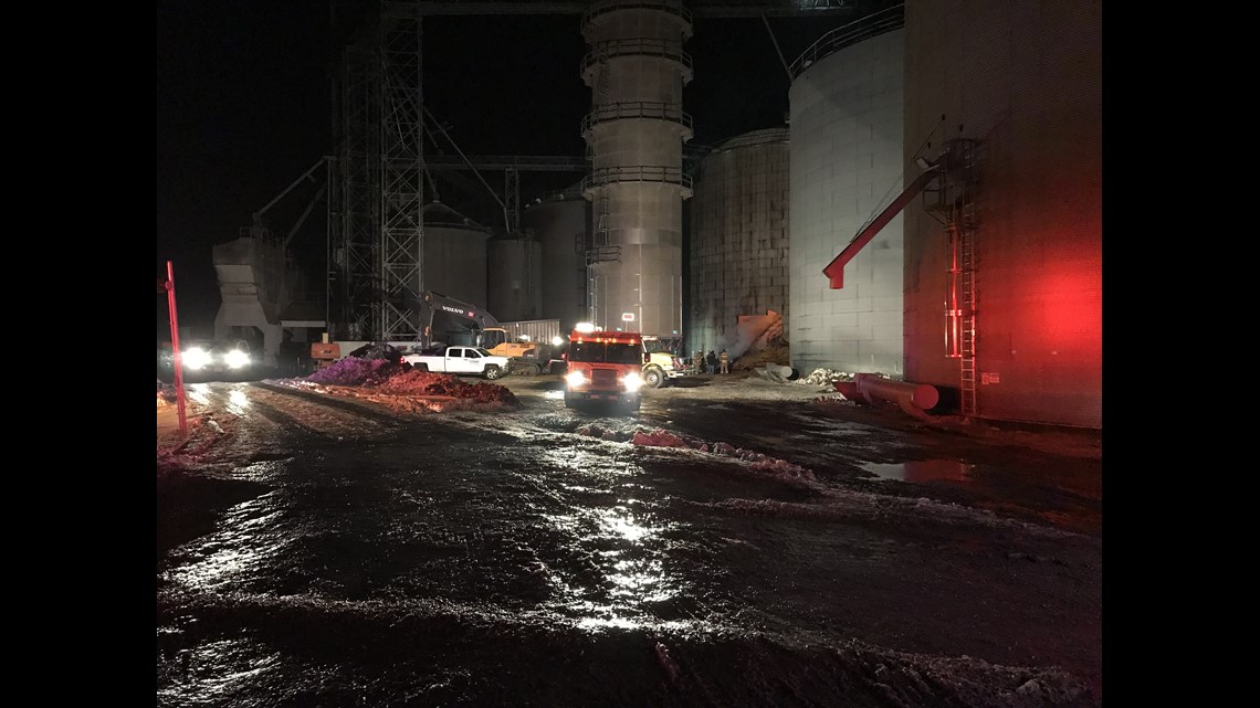 Grain Bin Catches Fire Early Friday Morning
