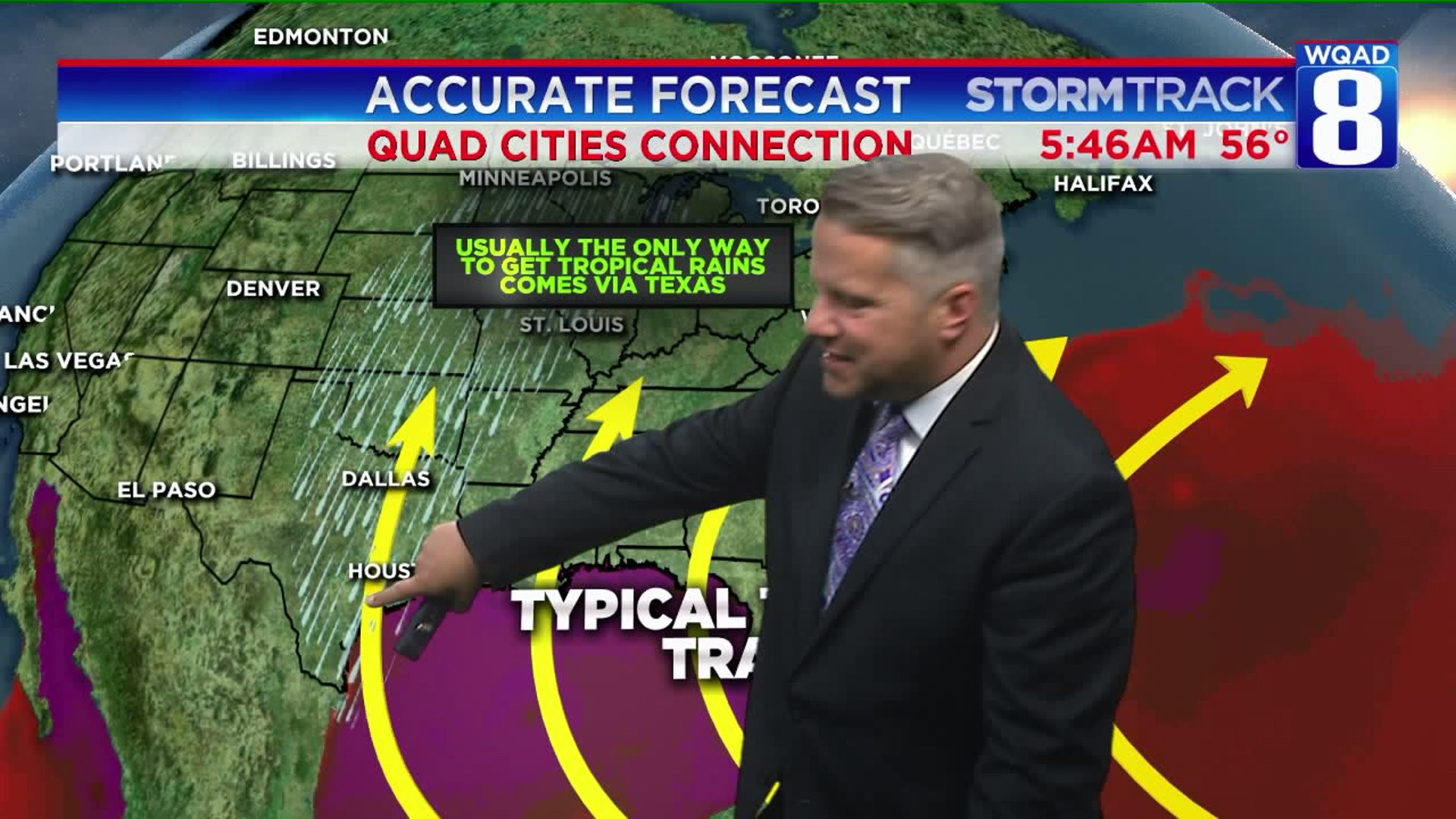 Eric explains the only way the Quad Cities could get tropical storm rainfall
