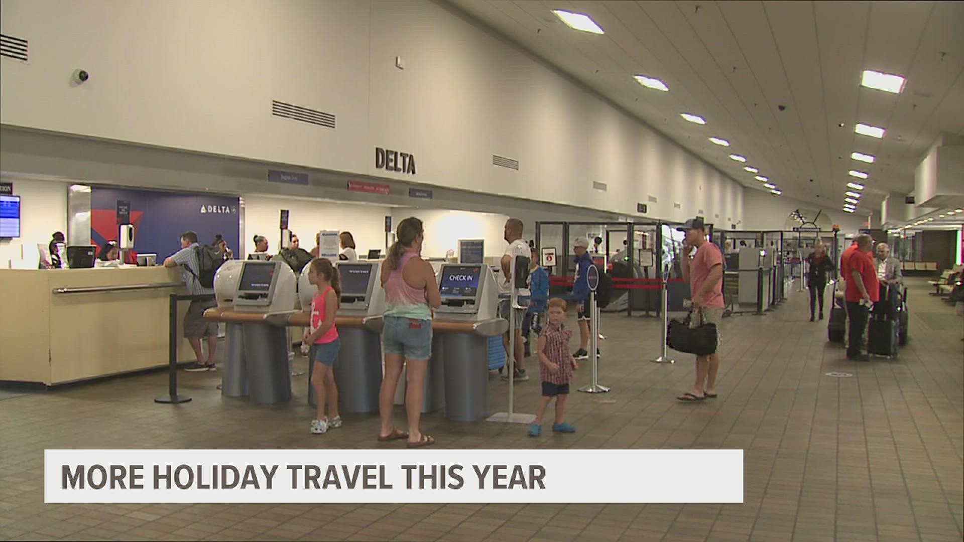 Holiday traveling is still increasing despite the increased cost of travel. Experts predict a large turnout of travelers on the roads and in airports.