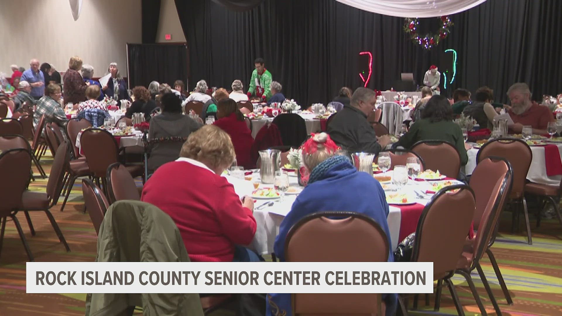 The staff at the center say social isolation is a big problem with seniors and this event gives them a chance to get out and experience some holiday cheer.