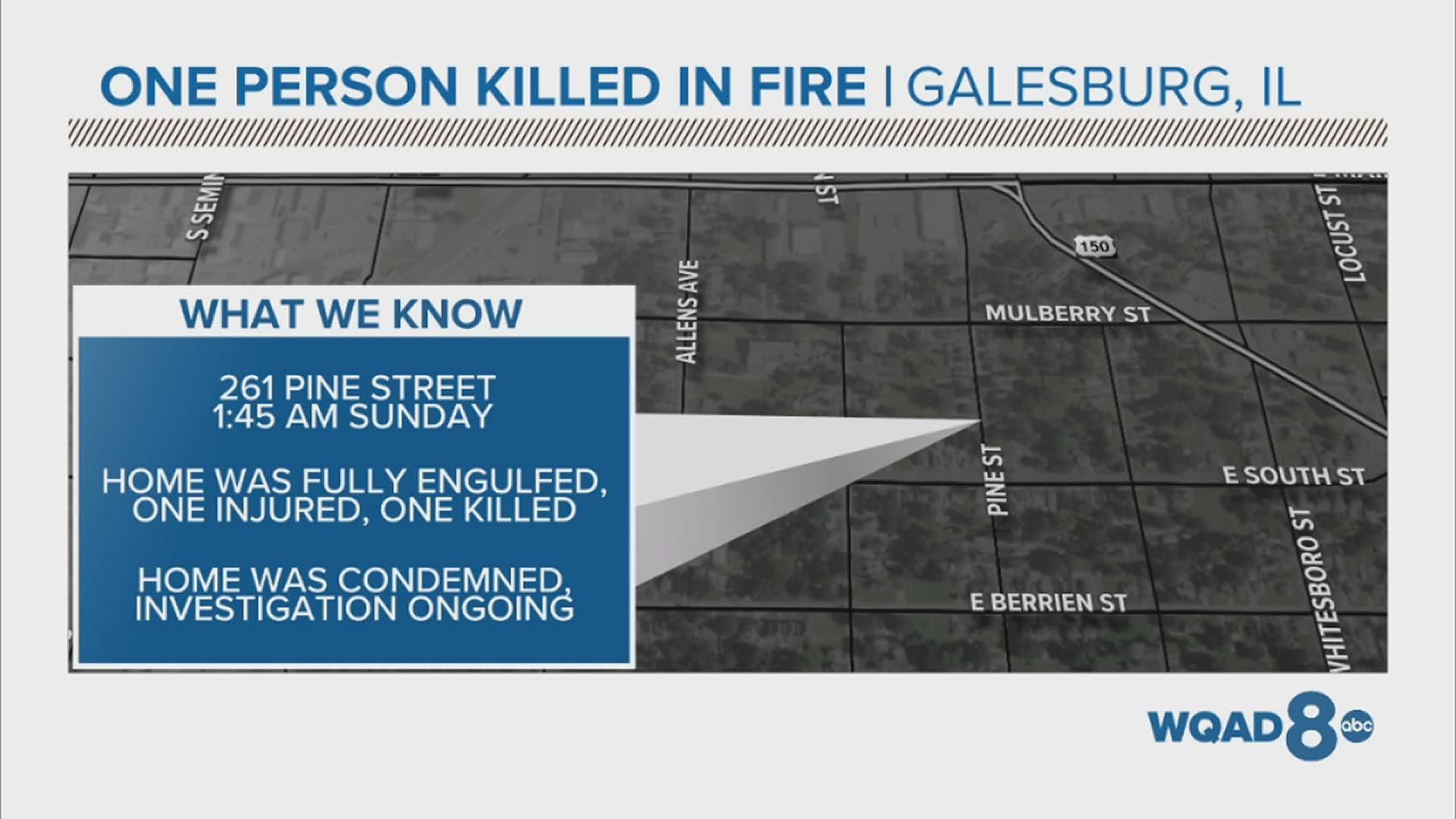 One person died and another was airlifted to a hospital after a house fire in Galesburg early Feb. 14, 2021.