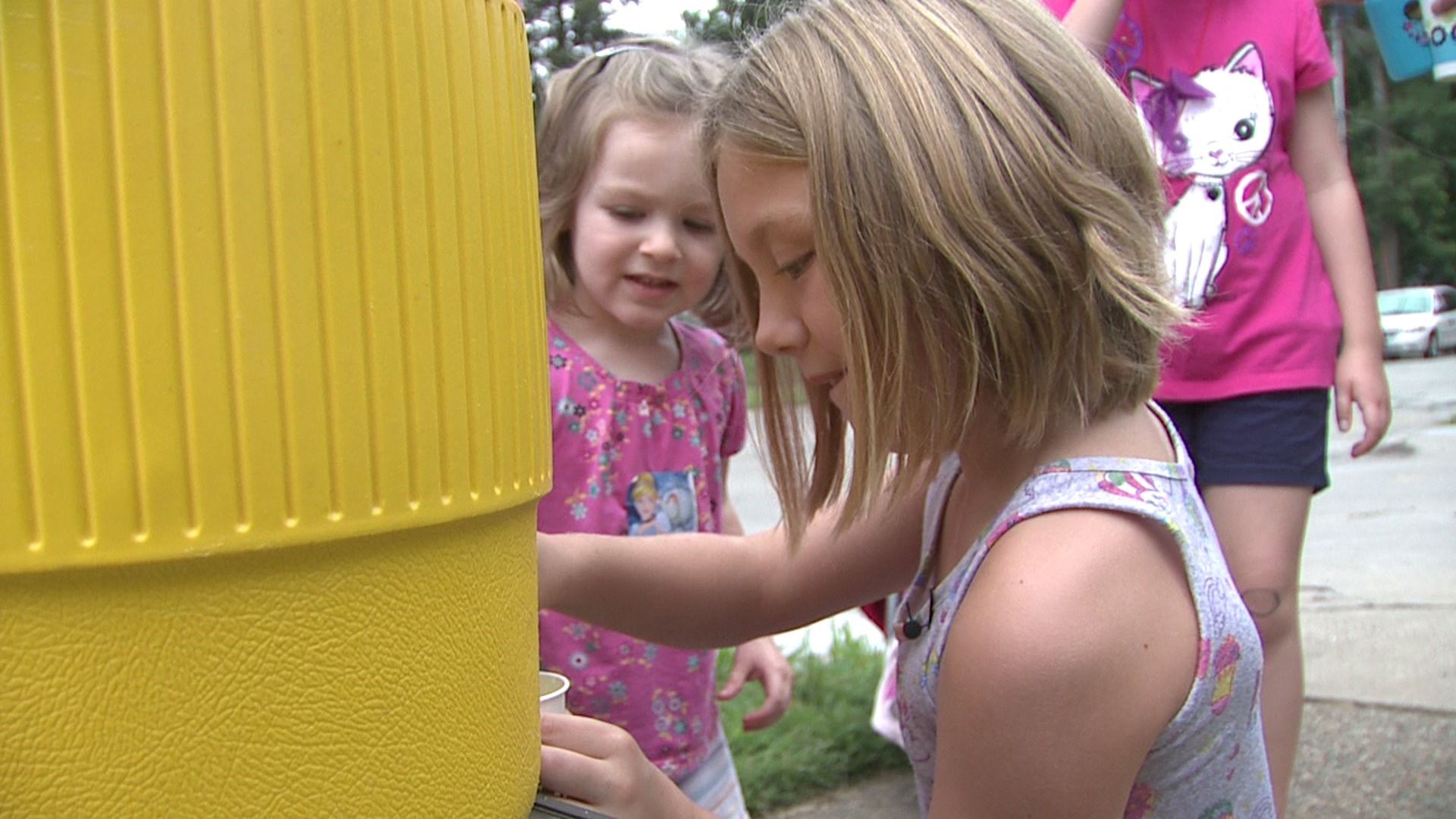 Moline kids run lemonade stand to raise money for their favorite library