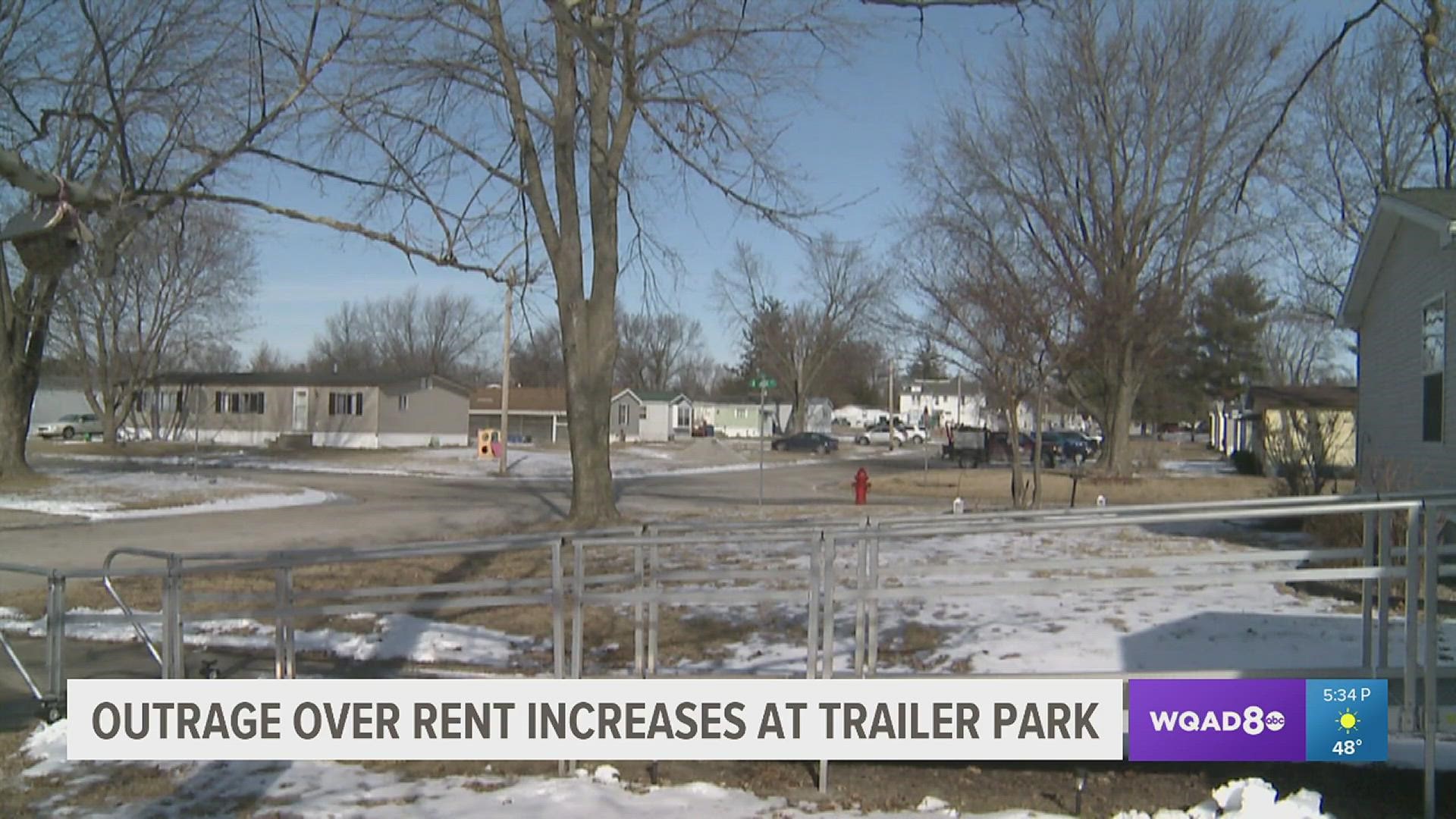 Their rent has increased 54 percent the past eight months.