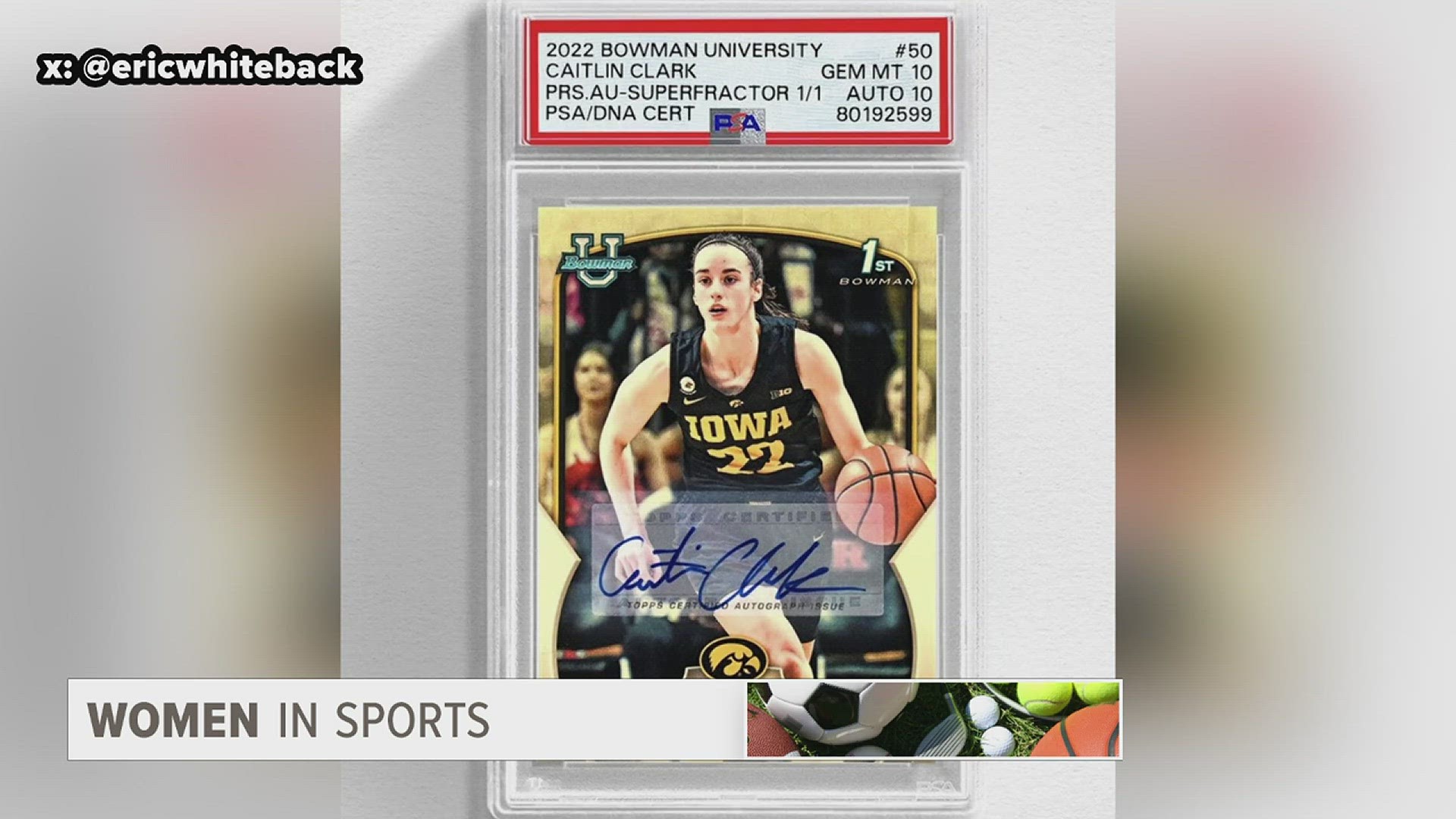 Caitlin Clark has set the record for the most expensive women's basketball card.