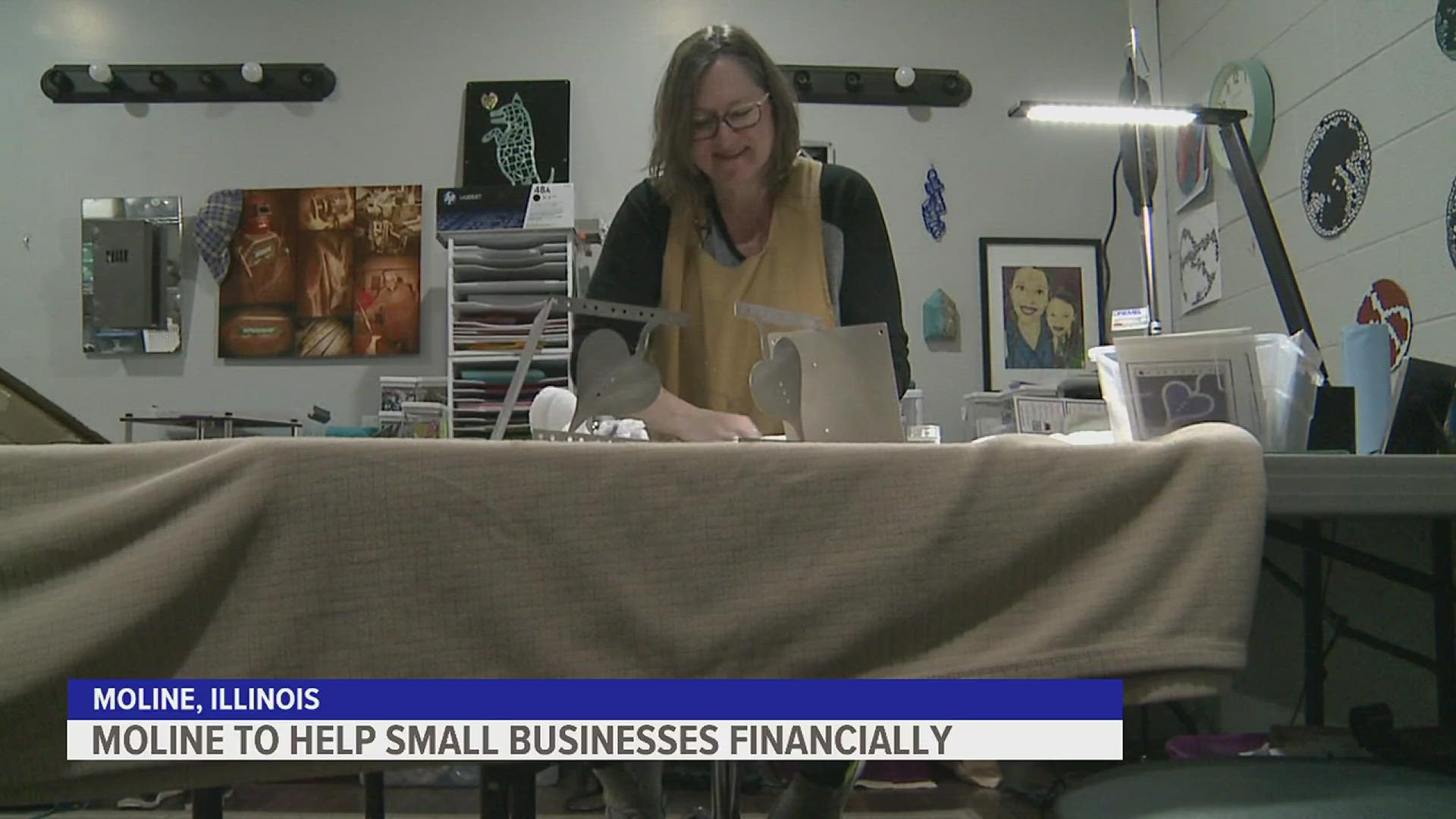 Angela Ridgway, owner of Angela Ridgway - Metal Artistry, is one of many small business owners potentially getting financial help through the program.