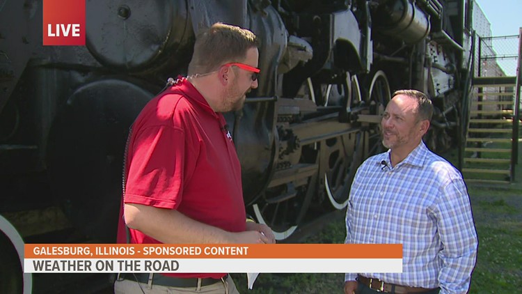 Andrew visits Galesburg Railroad Museum | Weather on the Road
