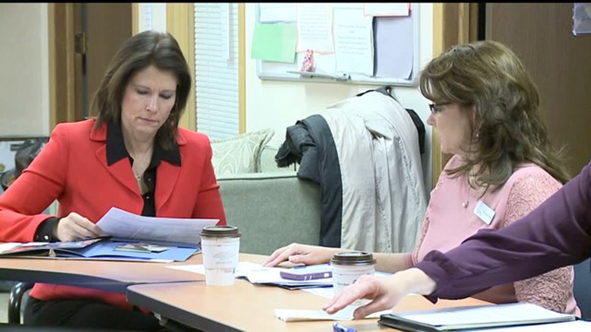 Bustos meets with Family Resources