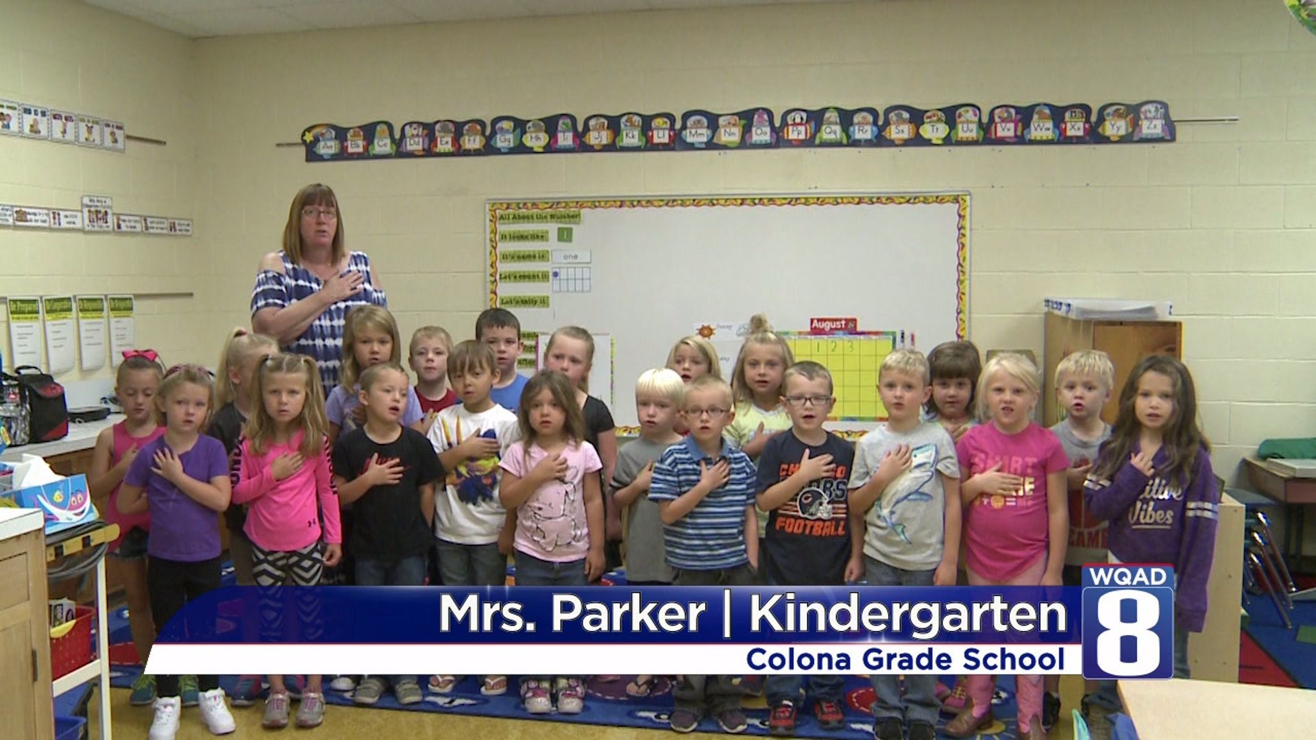 The Pledge from Mrs. Parker’s class at Colona Grade School