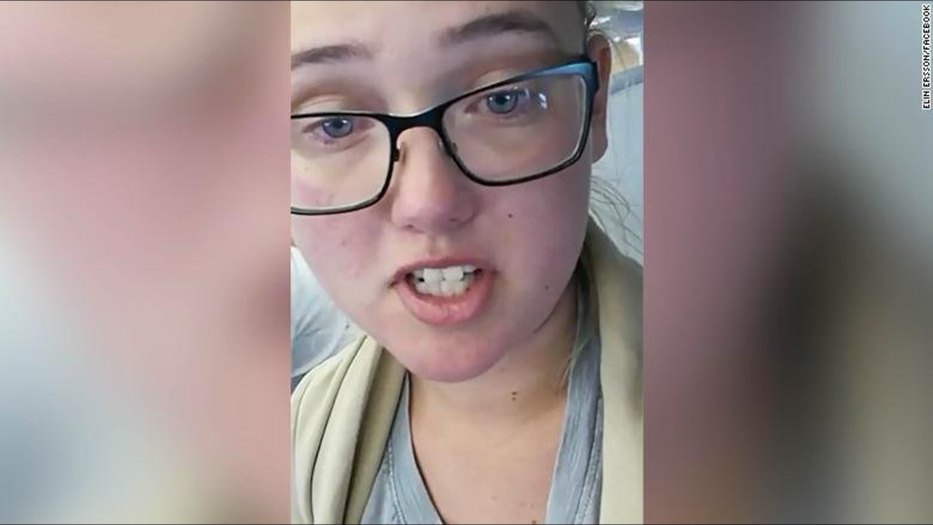 Swedish student delays deportation and flight with protest streamed on