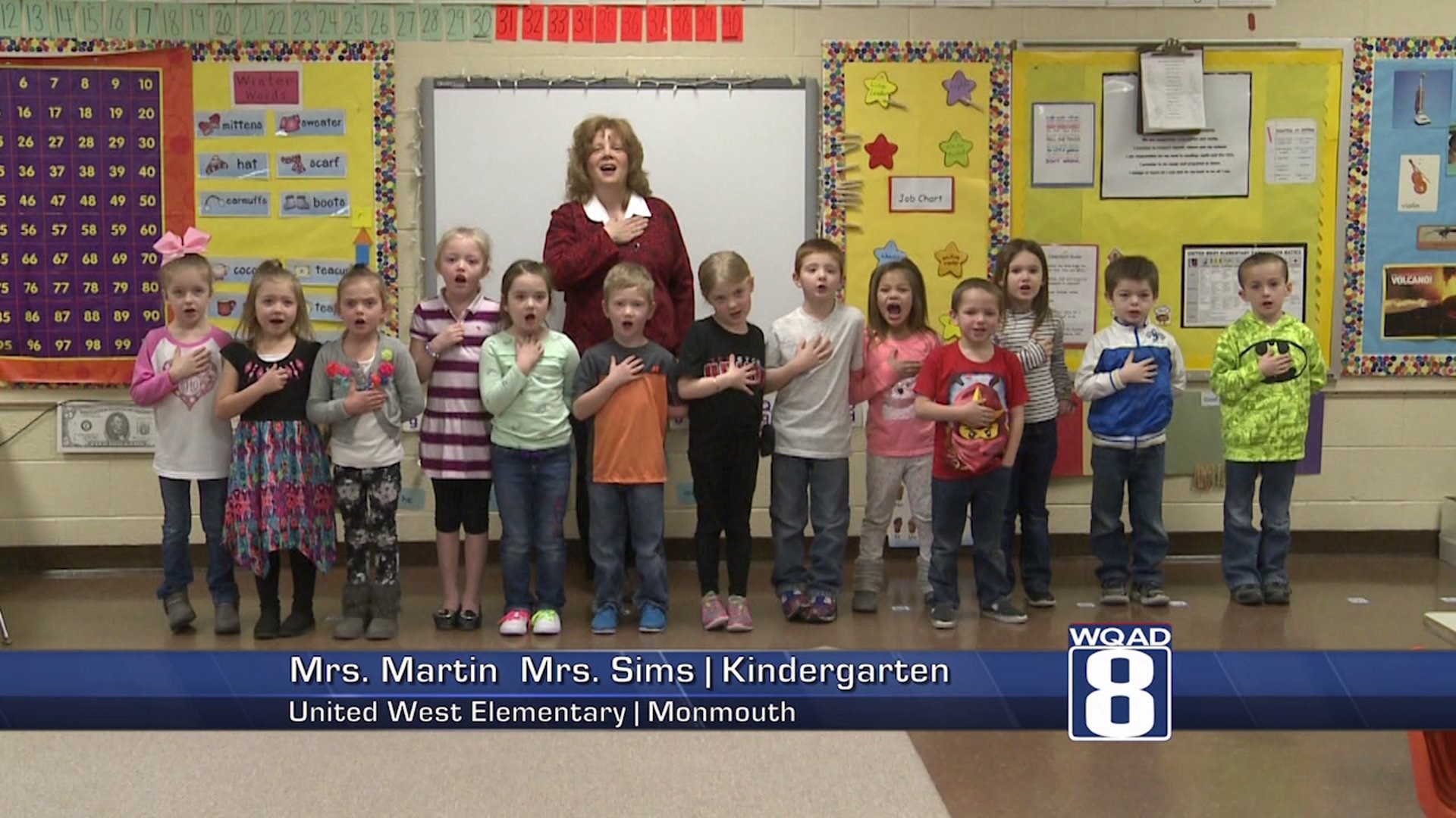 The Pledge from Mrs. Martin`s class at Monmouth United West Elementary