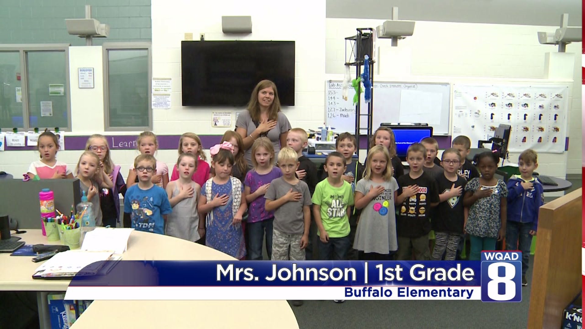 Pledge from Mrs Johnson`s 1st grade class