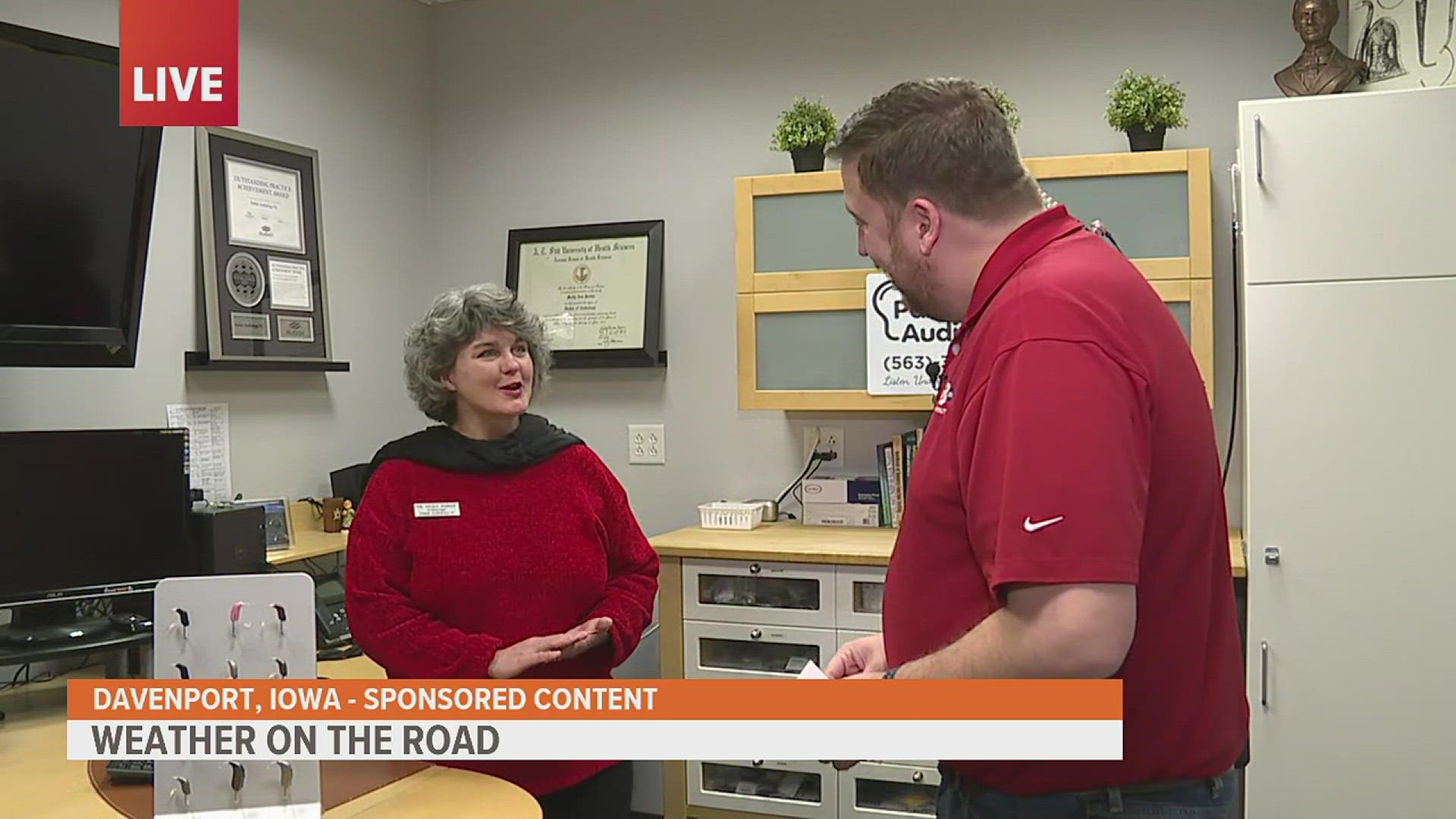 Andrew spoke with Dr. Molly Parker at Parker Audiology for Weather on the Road.