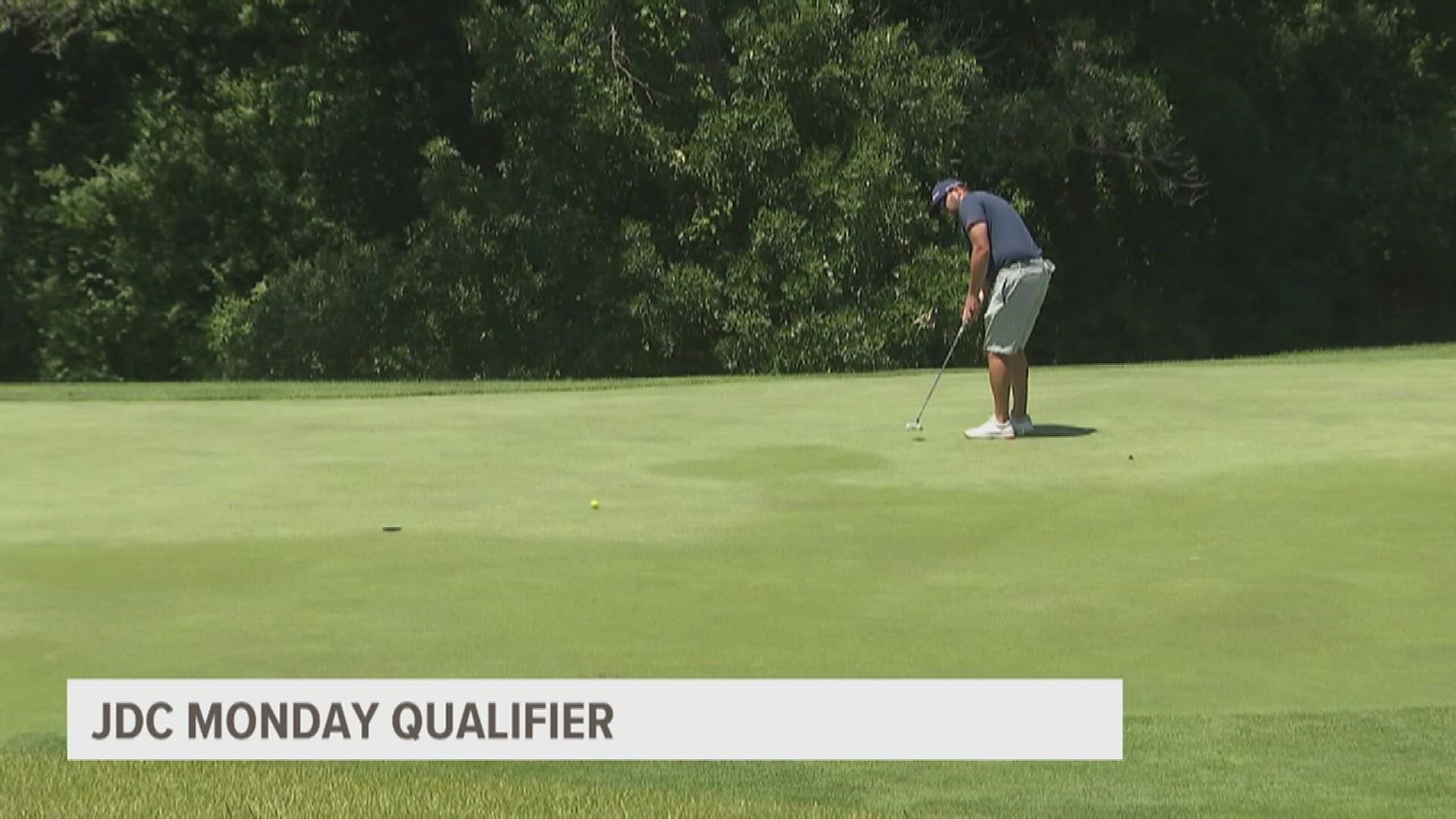 Golfers duked it out for the last four spots available at the John Deere Classic at the last qualifier on Monday.