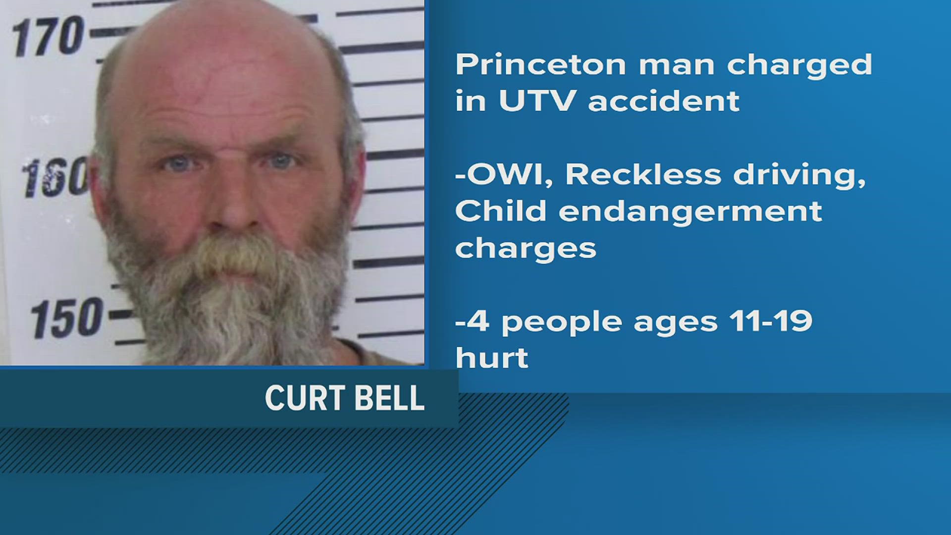 The man faces charges of child endangerment, drunk driving and more after he lost control of a UTV and crashed into a fence, injuring the teenage passengers.