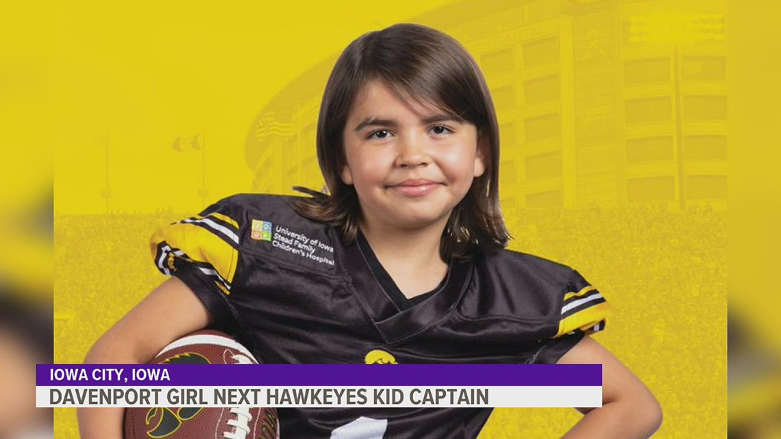 8-year-old Davenport girl battling rare autoimmune disease ready to become Hawkeye Kid Captain