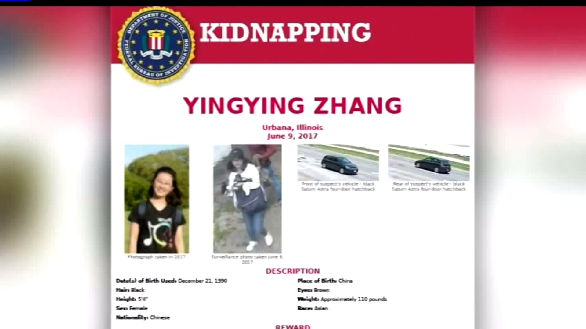 F.B.I. says kidnapping case is now a "national priority"