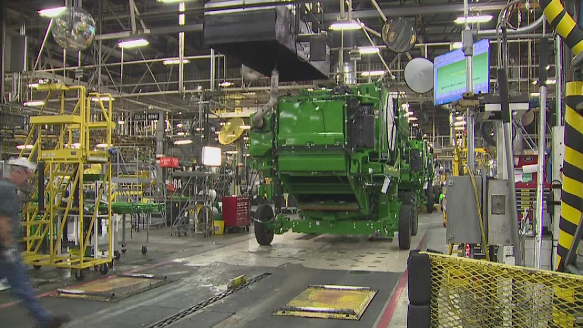 John Deere and the United Auto Workers Union continue to negotiate a new contract ahead of a Wednesday night strike deadline, after 90% of union workers voted no.