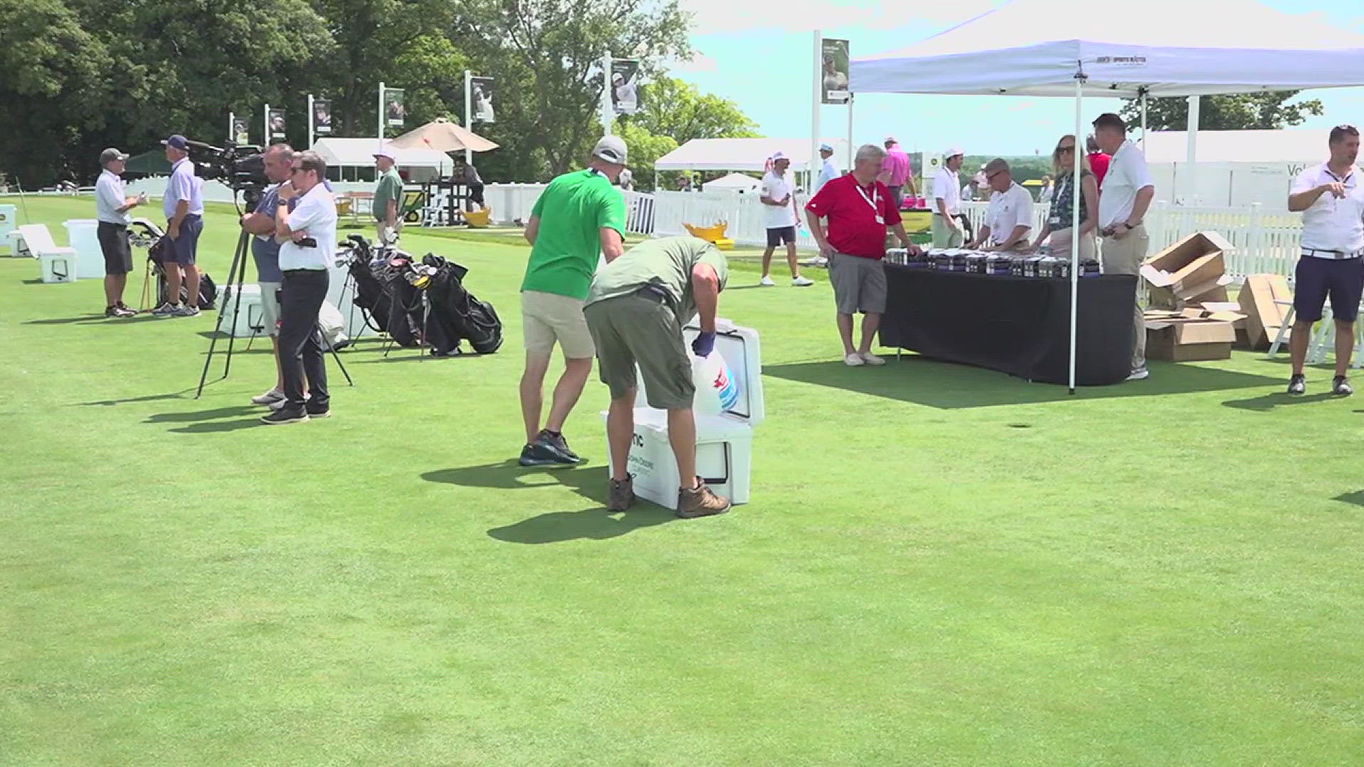 Health workers throughout TPC Deere Run will provide emergency aid to players and viewers during the tournament, and encourage people to stay hydrated.