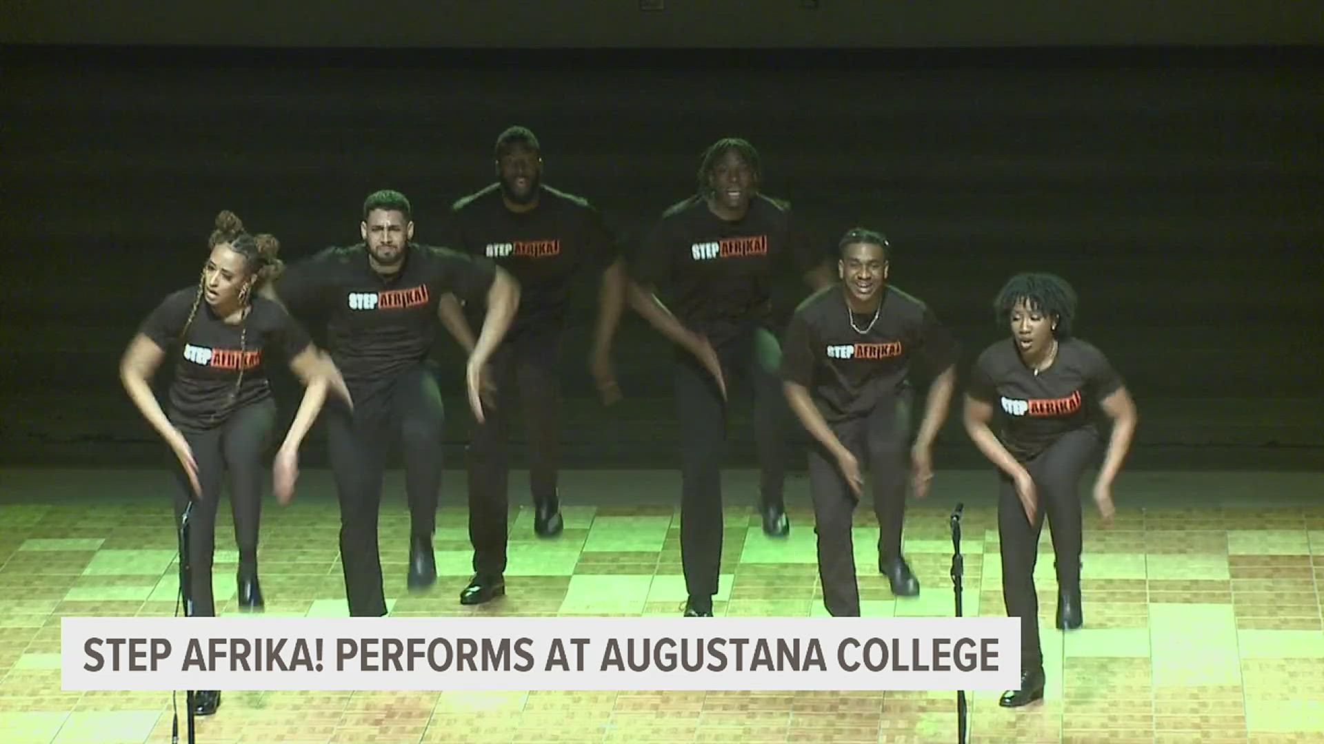 The Feb. 11 show at the school's Centennial Hall showcased percussive dance styles practiced by historically Black fraternities and sororities.