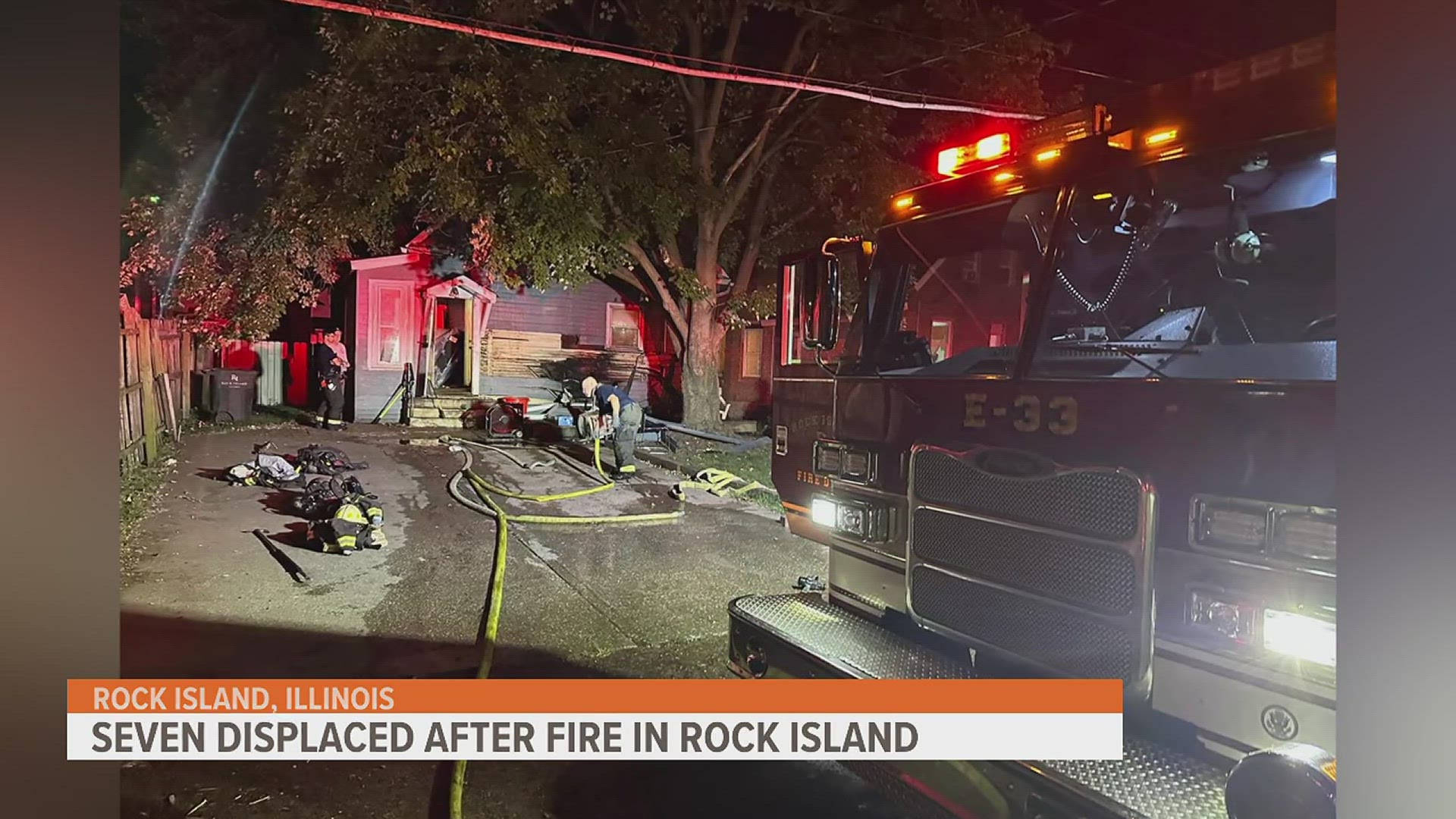 Rock Island barbeque fire displaces residents